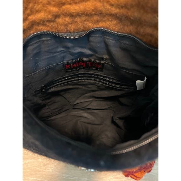 Rising Tide Felted Flower Wool 100% Wool Shoulder Purse Handbag Funky - Picture 5 of 5